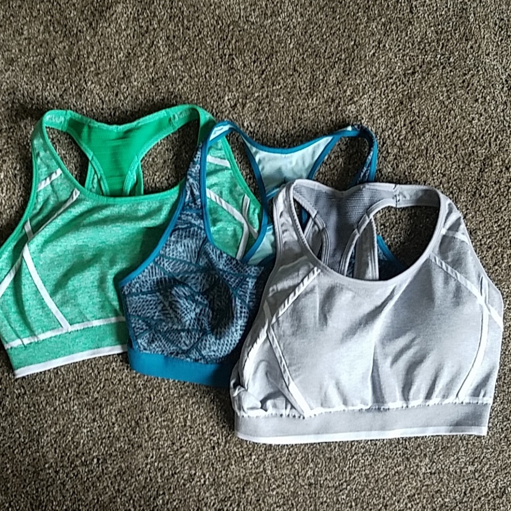 3 sports bras, never worn